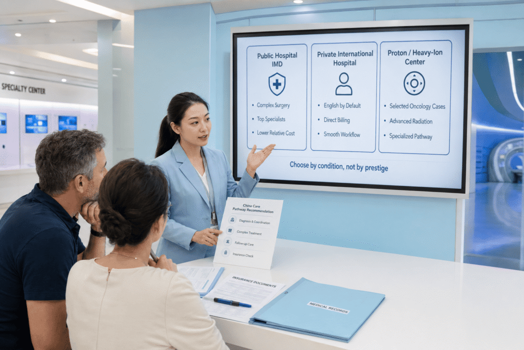 Public IMDs and Private International Hospitals in China: Services, Pricing, and What Each Can and Cannot Do