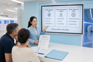 Public IMDs and Private International Hospitals in China: Services, Pricing, and What Each Can and Cannot Do