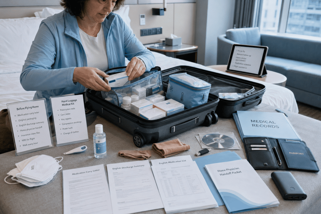 Pre-Departure Checklist: Medication, Follow-up, Luggage, and Documents Before Going Home