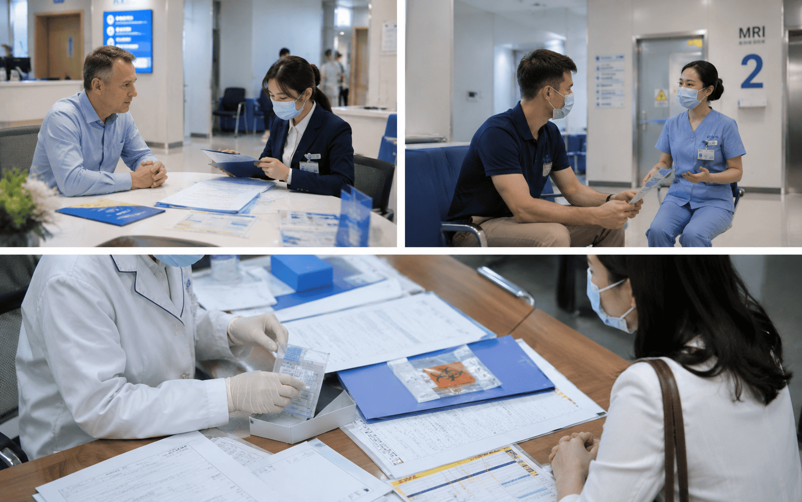 Medical pathway evaluation illustration