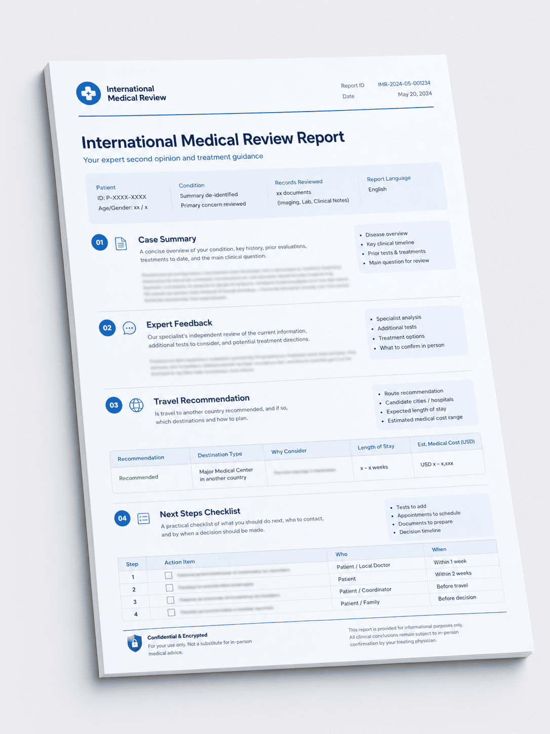Single Expert report PDF sample